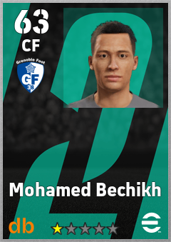 Mohamed Bechikh — CF, OVR 63, MAX 63