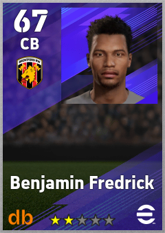Benjamin Fredrick eFootball player card
