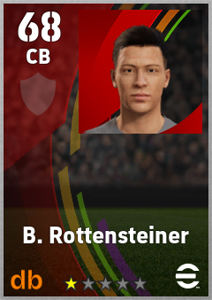 B. Rottensteiner — CB, OVR 68, MAX 68