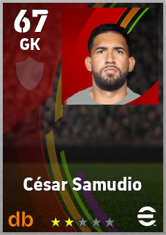César Samudio eFootball player card