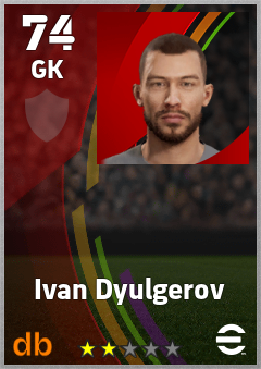 Ivan Dyulgerov — GK, OVR 74, MAX 74