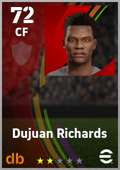 Dujuan Richards — CF, OVR 72, MAX 72