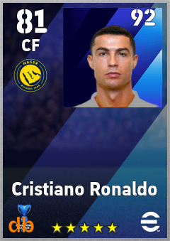 Cristiano Ronaldo eFootball player card