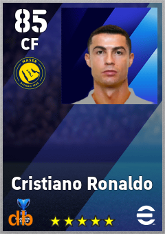 Cristiano Ronaldo — CF, OVR 85, MAX 92