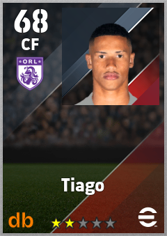 Tiago — CF, OVR 68, MAX 68