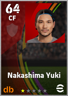 Nakashima Yuki eFootball player card