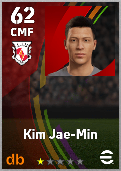 Kim Jae-Min — CMF, OVR 62, MAX 62