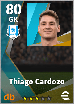 Thiago Cardozo — GK, OVR 80, MAX 80
