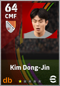 Kim Dong-Jin — CMF, OVR 64, MAX 64
