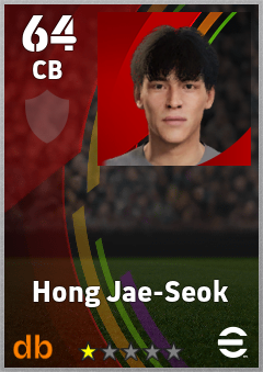 Hong Jae-Seok — CB, OVR 64, MAX 64