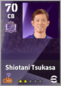 Shiotani Tsukasa — CB, OVR 70, MAX 70
