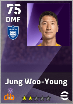 Jung Woo-Young — DMF, OVR 75, MAX 75