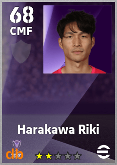 Harakawa Riki — CMF, OVR 68, MAX 68