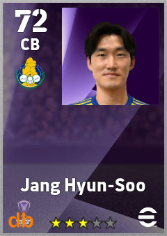Jang Hyun-Soo — CB, OVR 72, MAX 72