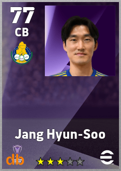 Jang Hyun-Soo — CB, OVR 77, MAX 77