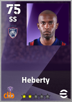 Heberty — SS, OVR 75, MAX 75