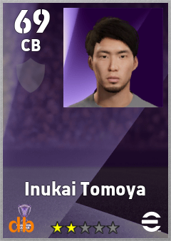 Inukai Tomoya — CB, OVR 69, MAX 69