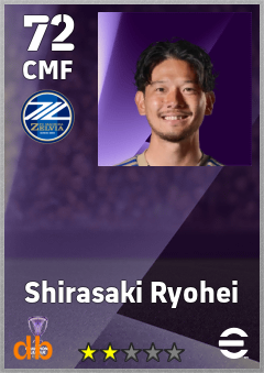 Shirasaki Ryohei — CMF, OVR 72, MAX 72