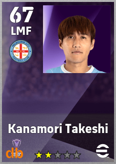 Kanamori Takeshi — LMF, OVR 67, MAX 67