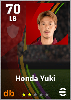 Honda Yuki eFootball player card