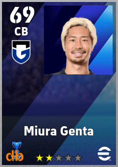 Miura Genta eFootball player card