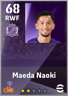 Maeda Naoki — RWF, OVR 68, MAX 68