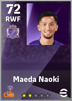Maeda Naoki — RWF, OVR 72, MAX 72