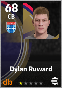 Dylan Ruward — CB, OVR 68, MAX 68