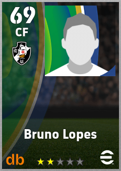 Bruno Lopes — CF, OVR 69, MAX 69