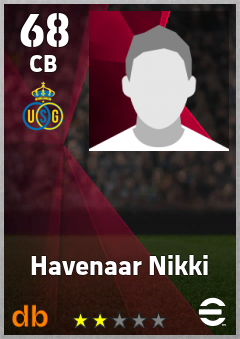 Havenaar Nikki — CB, OVR 68, MAX 68