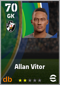 Allan Vitor — GK, OVR 70, MAX 70