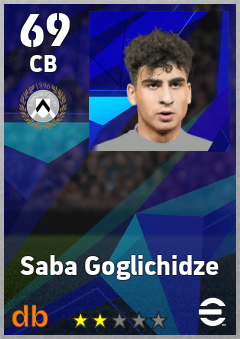 Saba Goglichidze eFootball player card