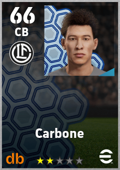 Carbone — CB, OVR 66, MAX 66