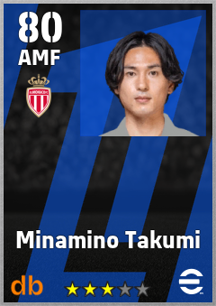 Minamino Takumi — AMF, OVR 80, MAX 80