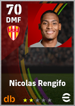 Nicolas Rengifo — DMF, OVR 70, MAX 70