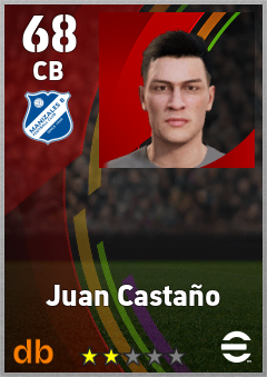 Juan Castaño — CB, OVR 68, MAX 68