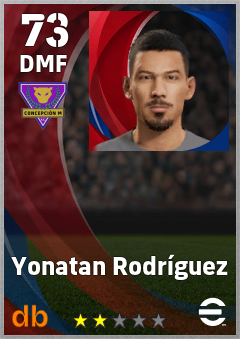 Yonatan Rodríguez — DMF, OVR 73, MAX 73
