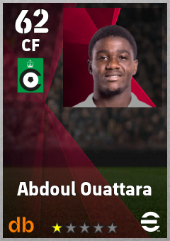 Abdoul Ouattara — CF, OVR 62, MAX 62