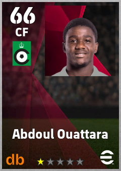 Abdoul Ouattara — CF, OVR 66, MAX 66