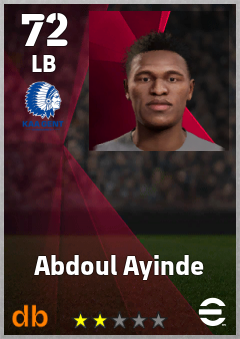 Abdoul Ayinde eFootball player card