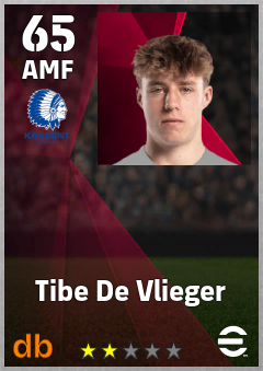 Tibe De Vlieger eFootball player card