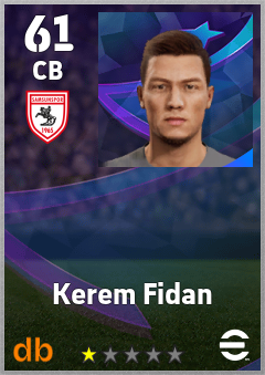Kerem Fidan — CB, OVR 61, MAX 61