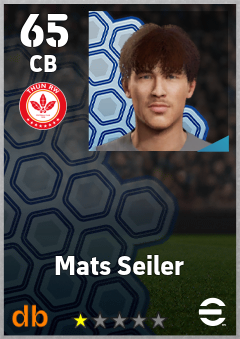 Mats Seiler — CB, OVR 65, MAX 65