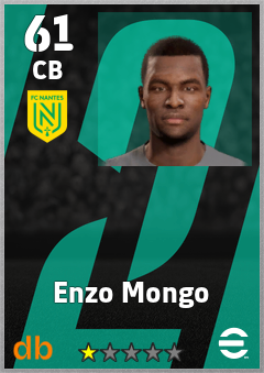 Enzo Mongo — CB, OVR 61, MAX 61