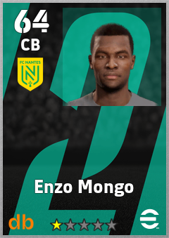 Enzo Mongo — CB, OVR 64, MAX 64