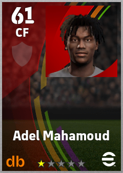 Adel Mahamoud — CF, OVR 61, MAX 61