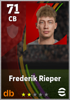 Frederik Rieper — CB, OVR 71, MAX 71