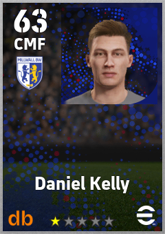Daniel Kelly — CMF, OVR 63, MAX 63