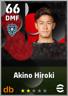 Akino Hiroki eFootball player card