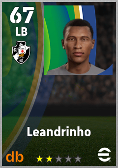 Leandrinho — LB, OVR 67, MAX 67